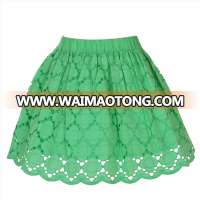 crayonflakes kids wear for girls green anglaise skirt short skirt